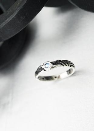 Мужское серебряное кольцо 'luke' | кольцо с лунным камнем | мужское кольцо с камнем2 фото