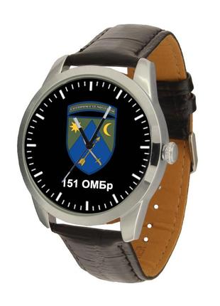 Чоловічий наручний годинник з шевроном військової частини 151 омбр1 фото