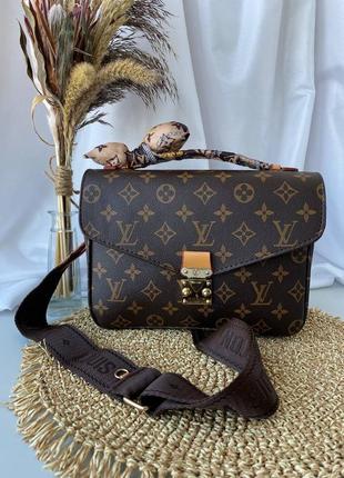 Женская сумочка pochette metis new brown4 фото