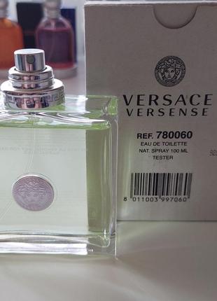 Versace versense туалетная вода для женщин, 100 мл (тестер без крышки)2 фото