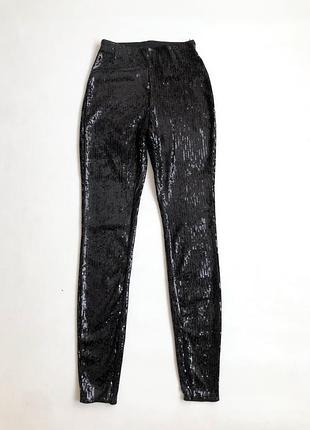 Стильные брючки лосины с паетками h&amp;m
