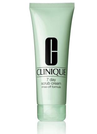 Скраб для посиленого відлущування clinique 7 day scrub cream rinse-off formula, 100 мл1 фото