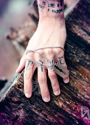 Подвеска «лезвие» подвеска с цепочкой, унисекс