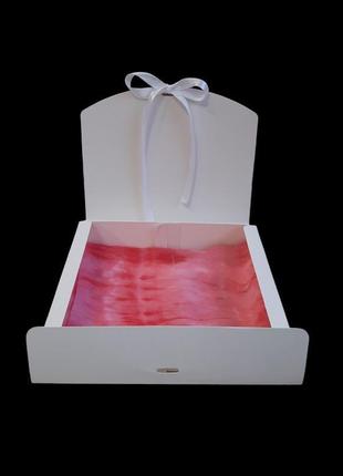 Палантин шарф женский розовый двусторонний шифон, подарок 🎁8 фото