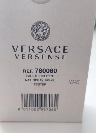 Versace versense туалетная вода для женщин, 100 мл (тестер без крышки)3 фото