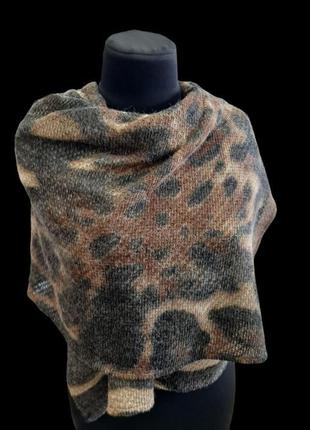 Палантин шарф теплий жіночий з трикотажу, подарунок для неї 🎁5 фото