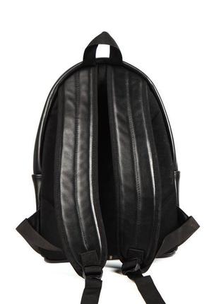Стильный кожаный городской рюкзак (унисекс)3 фото