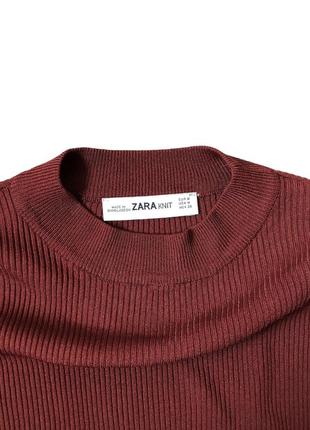 Кофта с объемными рукавами в рубчик, zara2 фото