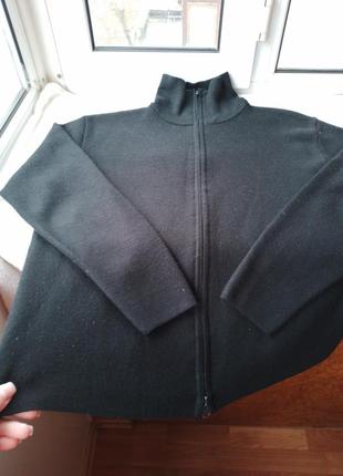 Італійський вовняний кардиган бампер великого розміру куртка8 фото