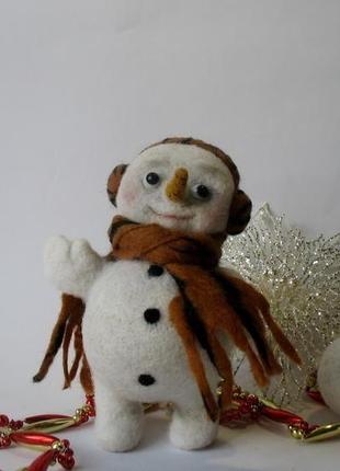 Новогодний снеговик - девочка.1 фото