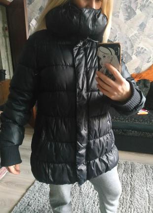Зимняя куртка с большим воротником, пуфер ellen amber4 фото
