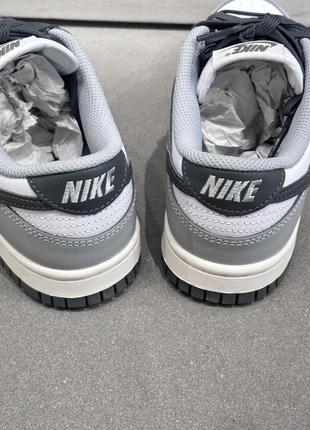 Кроссовки nike dunk low light smoke grey найк данки серые смоки грей7 фото