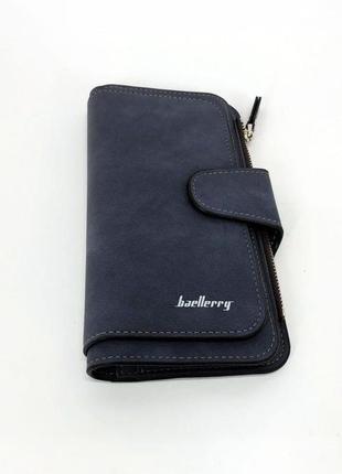 Жіночий гаманець портмоне клатч baellerry forever n2345, компактний гаманець дівчинці. колір: синій1 фото