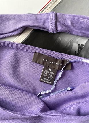 Primark лавандовый топ через шею майка фиолетовая4 фото