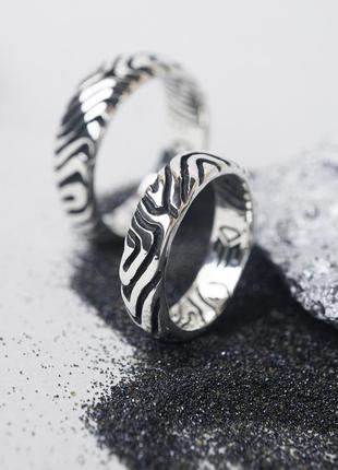 Серебряные обручальные кольца "maya"