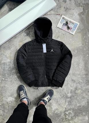 Демісезонна куртка jordan чорна2 фото