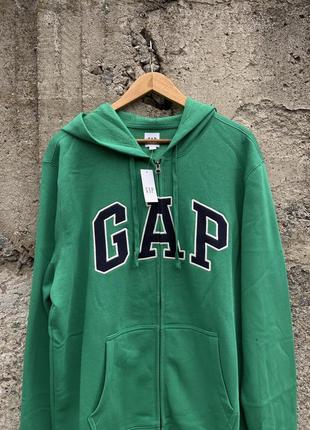 Оригинальное зип худи gap logo zip hoodie9 фото