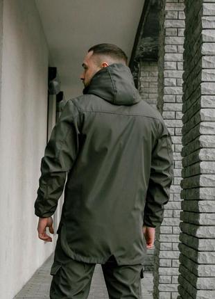Мужская весенняя куртка ветровка из облегченной плащевенчатой ткани softshell5 фото