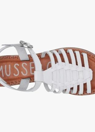Musse & cloud оригінал білі шкіряні сандалі4 фото