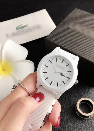 Годинник lacoste l12.12 білі унісекс