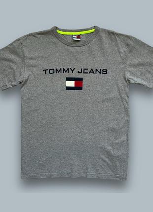 Футболка tommy jeans gray