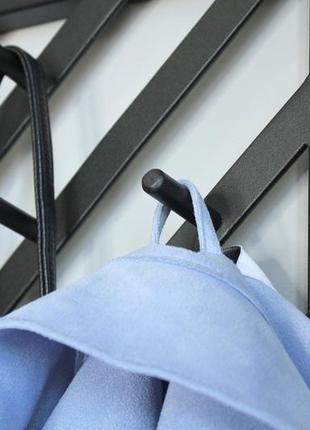 Оригинальная металлическая вешалка с крючками в два ряда для одежды, ключей, сумочек прочее7 фото