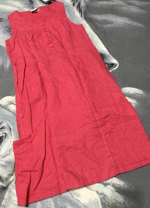 Сукня сарафан льон (38) carla1 фото