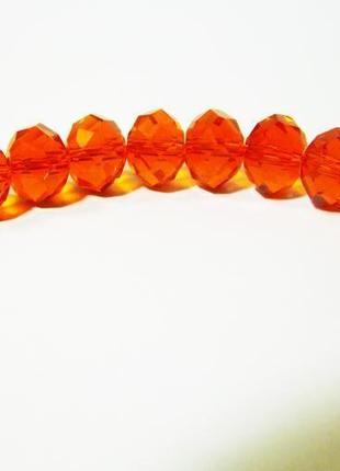 Стильные четки оранжевый чешский хрусталь 12 мм талисман оберег подарок6 фото