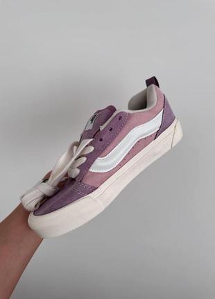 Vans knu platform pink / lilac premium / ванс кну скул / вансы кну скул / женские кроссовки ванс кну скул7 фото