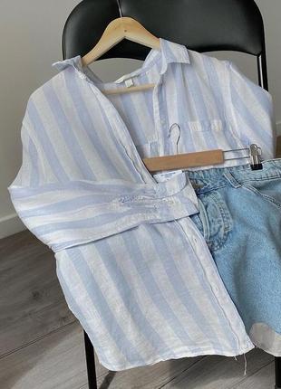 Крутевая рубашка от h&m из льна