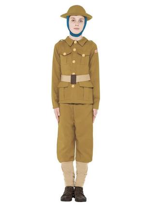Карнавальный костюм археолог, военный первой мировой войны 10-11 лет