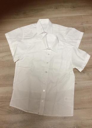 Рубашка белая george 8-9 лет1 фото
