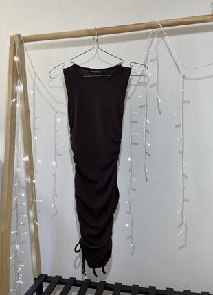 Платье платье платье в рубрик с затяжками с завязками