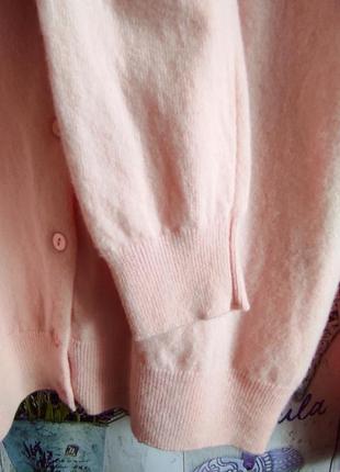 Базовый джемпер, кофта нежно розового цвета из 100% шерсти!10 фото