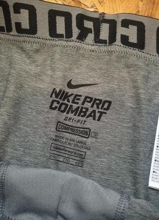 Шорты лосины компрессионные nike pro combat compression dri fit4 фото