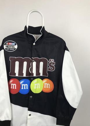 Легка куртка з великим принтом m&ms vintage nascar racing moto y2k hypebeast gorpore2 фото