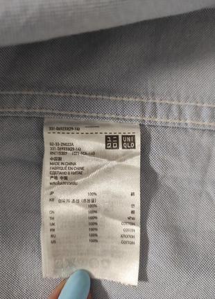 Мужская рубашка uniqlo, xl5 фото