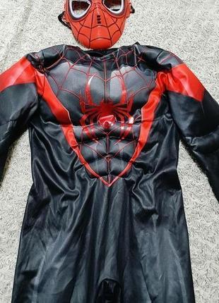 Карнавальный костюм черный человек паук 5-6 лет2 фото