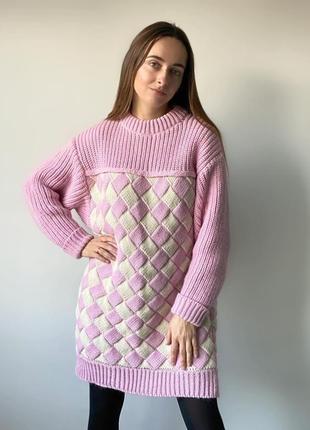 Платье свитер туника нежное и мтильная вязка3 фото