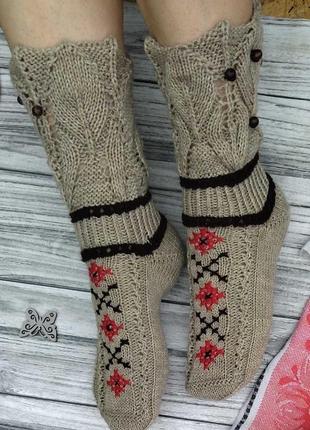 Носки с вышивкой для подарка за границу - носки для подарка - красивые женские носочки7 фото