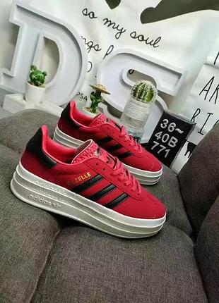 Кеди кросівки adidas gazelle платформа