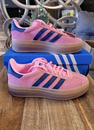 Кеди кросівки adidas gazelle платформа2 фото