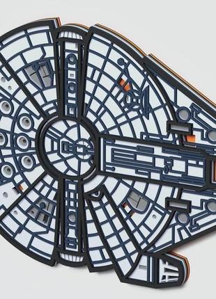 Картина из дерева | star wars |millennium falcon mandala3 фото