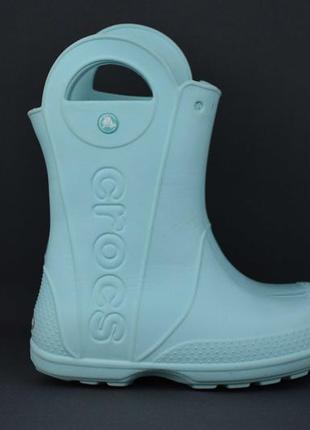 Crocs kids jibbitz handle it rain boot сапоги детские резиновые. оригинал. j2/33 р/20.5 см