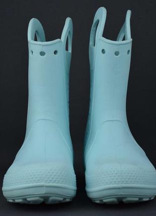 Crocs kids jibbitz handle it rain boot чоботи дитячі гумові. оригінал. j2/33 р./20.5 см3 фото