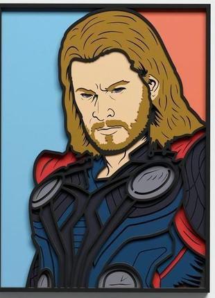 Картина з дерева | marvel |thor