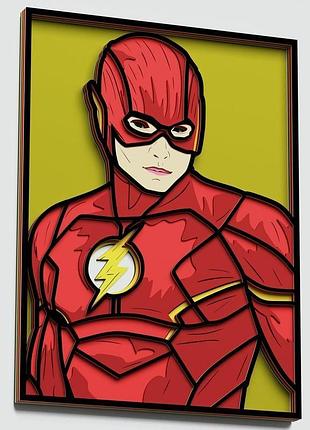 Картина из дерева | dc |flash