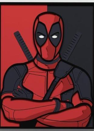 Картина з дерева | dc |deadpool