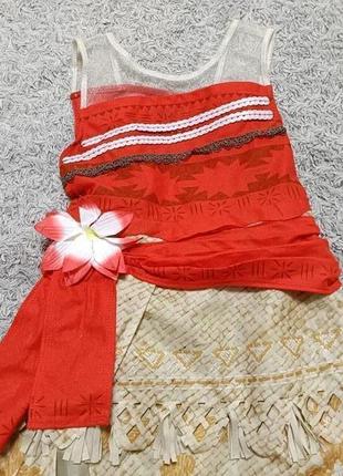 Карнавальное платье моана 5-6 лет2 фото