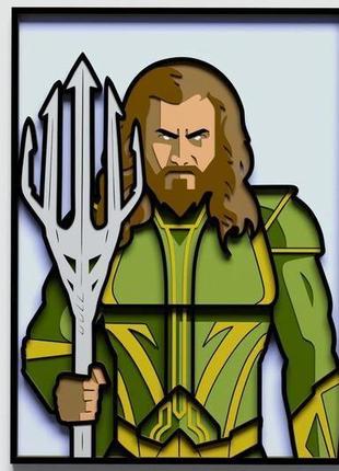 Картина з дерева | dc |aquaman
